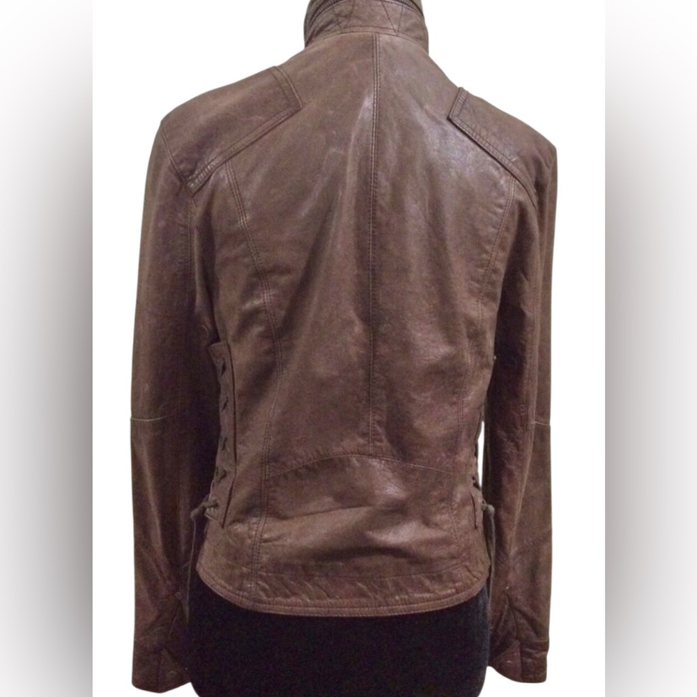 💗True Religion World Tour Rocker leather jacket💗 - Picture 8 of 16
